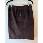 Gap  Genuine Leather Pull On Straight Pencil Skirt Brown Women's Size 1 Photo 1