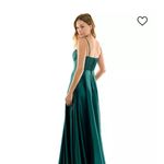 Macy's Dark Green Prom Dress Photo 4