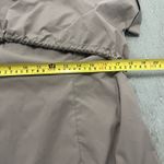 Athleta  Womens Brown Utility Dress Sz M Short Sleeve Zip Front Drawstring Waist Photo 6