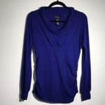 Susie Rose Royal Blue Long Sleeve Cowl Neck Shirt Size Large Photo 1