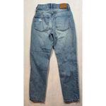 Aeropostale  Mom Jean Medium Wash Denim Distressed Destroyed Women's Size 00 Photo 1