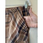 Aerie  women’s gauze plaid shorts size M high waist brown Photo 2