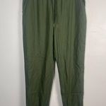 Garnet Hill Green TENCEL™ & Linen Joggers size S Photo 3