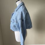 Topshop  Moto Cropped Denim Jacket Photo 3