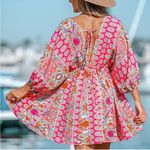 Cupshe  Pink Paisley Boho Mini Dress Photo 3
