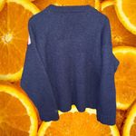 Vtg 90s American Eagle Outfitters 100% Wool Flag Sweater Size Large Blue Photo 5