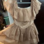 sunkissed Gold/tan ruffle romper Photo 2