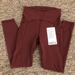 Lululemon  power thru 25” legging size 4 red merlot Photo 1