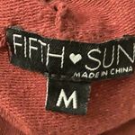 Fifth Sun  Burgundy Hooded Sweatshirt with Front Pocket (Preowned) Photo 4