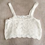 Abound Crochet White Crop Top Photo 1
