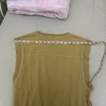 Mother‎ The Swiper Crop Top Bronze Mist Tan Size Small Elastic Band Sleeveless Photo 10