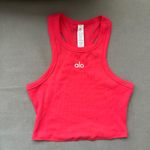 Alo Yoga Apsire Tank Candy Red/White XS Photo 1