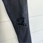 American Eagle  Black Distressed Mom Jeans Photo 1