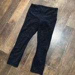 Lululemon  cropped black cheetah side pocket leggings Photo 1