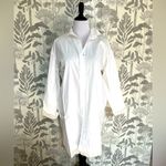 Anthropologie Undiscovered Eye White Oversized Shirt Dress Normcore nwt M Photo 3