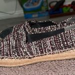 Tory Burch Burgundy Tweed Espadrilles with Black Toe Photo 3