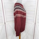Weatherproof Vintage Fairisle Pullover Sweater Chili Red Small Photo 3