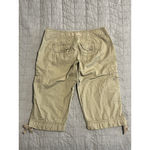 Angel Kiss  Bermuda Cargo Shorts Womens Juniors Size 3 Beige Khaki Drawstring Photo 5