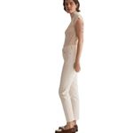 Madewell ‎ Mid-Rise Perfect Vintage Jeans Women's 27 Cream Tapered Mom NWT Photo 12