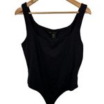 House of Harlow NWT  1960 XL Womens Stretch Bodysuit Black Sleeveless Cami SOFT Photo 0