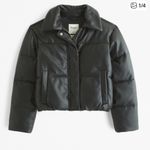 Abercrombie & Fitch Vegan Leather Ultra Puffer Coat Photo 0