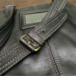 Fossil ‎ Black Leather Multi Compartment Crossbody Travel Bag Purse Minimalist Photo 11