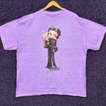 Betty Boop  and Pudgy Fabulous Gala Gown Cartoon T-Shirt L Photo 0