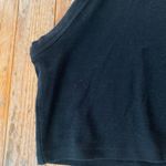 ZARA black high neck cropped  cotton tank top Photo 3