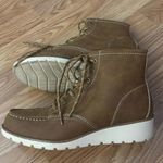 st. john's bay St. John’s Bay Boswell Lace Up Ankle Boots Size 7 1/2M Photo 3