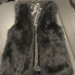 H&M Black Faux Fur Vest Photo 0