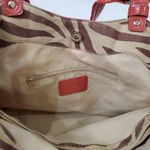 Relic  Tomato Red Faux Leather Pinstripe Shoulder Bag Photo 9