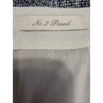 J.Crew  Size 8 Blue Patterned Cotton Blend No 2‎ Pencil Skirt Lined Spring Summer Photo 4