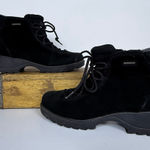 Naturalizer  Insulated Waterproof Suede Ankle Boots Black‎ 9M — 2″ Heel Winter Photo 0