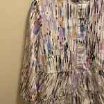 COS Watercolor Tiered 3/4 Length Sleeve Blouse Size 40 Photo 4