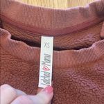 Latched Mama Mauve Breastfeeding Nursing Friendly Sherpa Sweatshirt Sz XS Photo 2