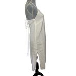 Uma and Leopold 100% Linen White Open Back Midi Dress Size Small Bachelorette Photo 2