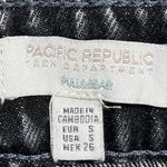 Pacific Republic Black Pleated High Waist Mini Denim A Photo 3