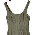 Christian LaCroix Linen Blend Square Neckline A-Line Dress Photo 1