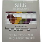 Impressions Silk  Sheer Shimmer Tights Women's‎ Size XL Soft Silver High Waisted Photo 1