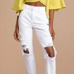 Pistola  Presley High Rise Relaxed Roller Jeans White Blizzard NWT Photo 9