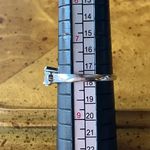 Natural Aquamarine Sterling Silver Ring Size 8 Photo 8