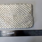 American Vintage Vintage Silk Beaded Clutch Ivory White Photo 4