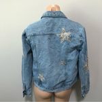 Twelve By Twelve Twelve by onTwelfth Snakeskin Star Denim Jean Jacket Small Photo 2