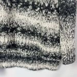 Michael Kors MICHAEL Black & White Stripe V-Neck Knit Pullover Sweater L Photo 3