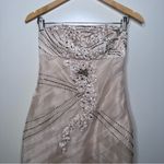 Sue Wong  NWT Strapless Pleated Organza Embellished Cocktail Dress Size 2 Photo 10