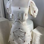 Source Unknown Elegant White Floral Dress Photo 0