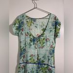 Nataya, vintage, Floral Blue 1920’s inspired speak easy midi/maxi Dress S Photo 6