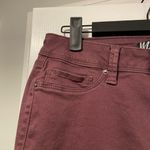 Ymi  Jeans Size 7 Maroon Plum Cotton Denim Stretch Skinny Jeans 5 Pocket Photo 3