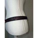 Brighton Women’s  Dark Brown Belt Woven Leather 38 Photo 2