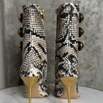 Balmain Alma Snake-Effect Leather Ankle Boots Photo 6
